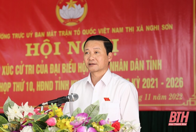 Đại biểu HĐND tỉnh tiếp xúc cử tri thị xã Nghi Sơn