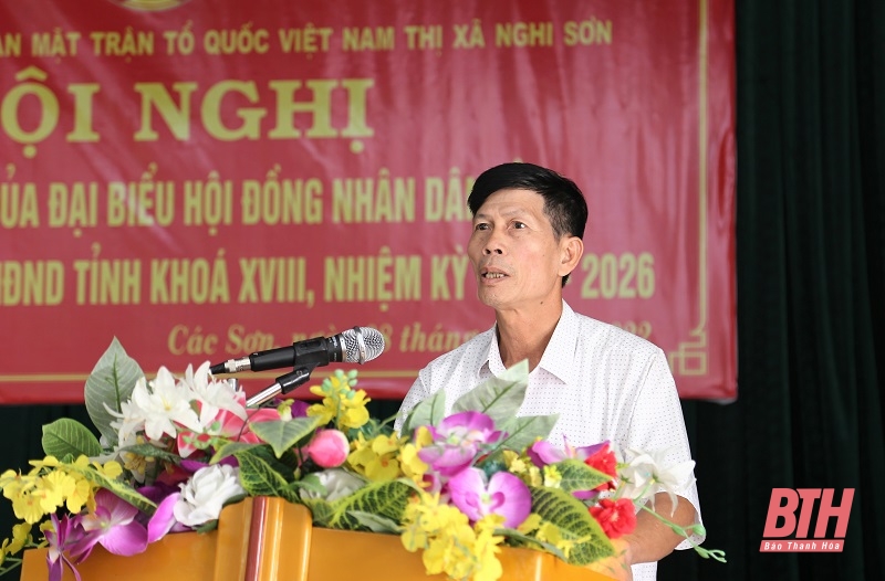 Đại biểu HĐND tỉnh tiếp xúc cử tri thị xã Nghi Sơn