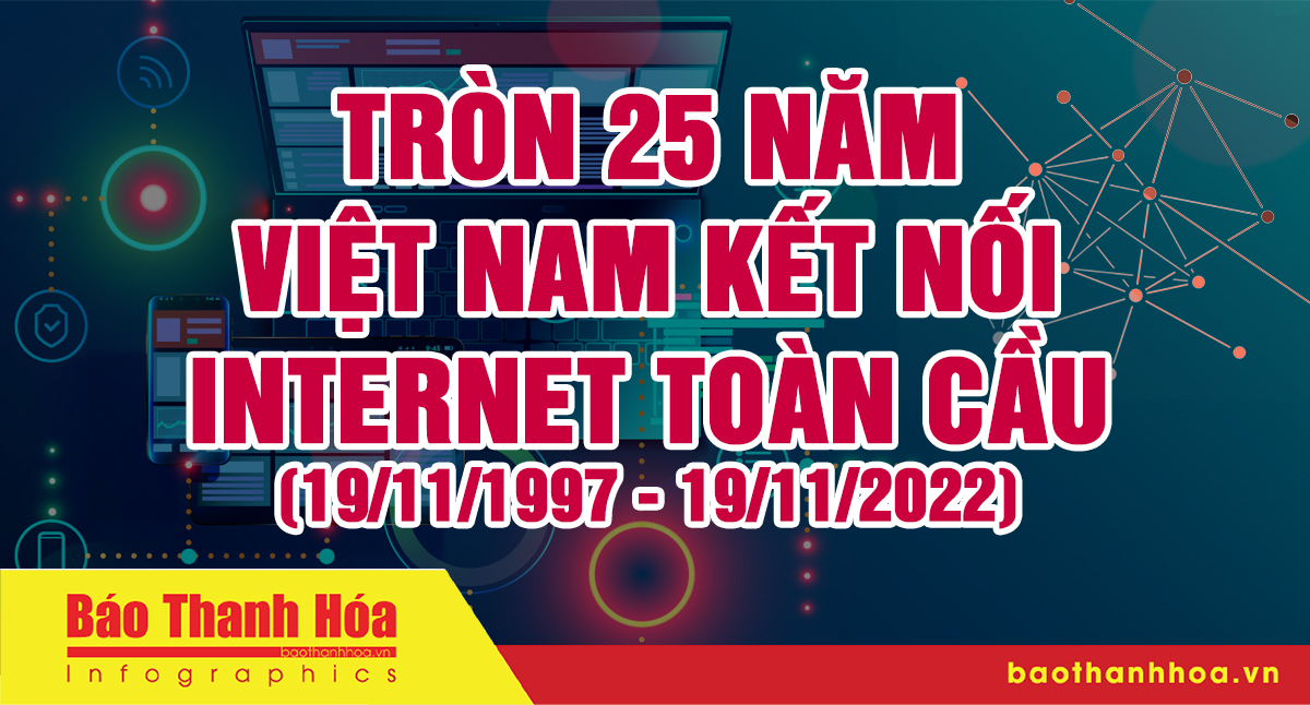 Tròn 25 năm Việt Nam kết nối internet toàn cầu