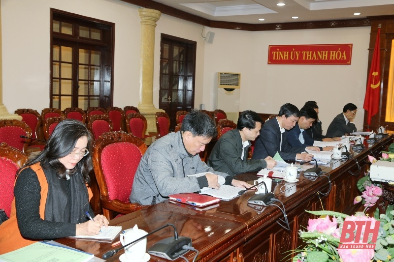 Thường trực Tỉnh ủy duyệt nội dung, chương trình Đại hội Hội Văn học Nghệ thuật tỉnh Thanh Hóa lần thứ X, nhiệm kỳ 2022-2027