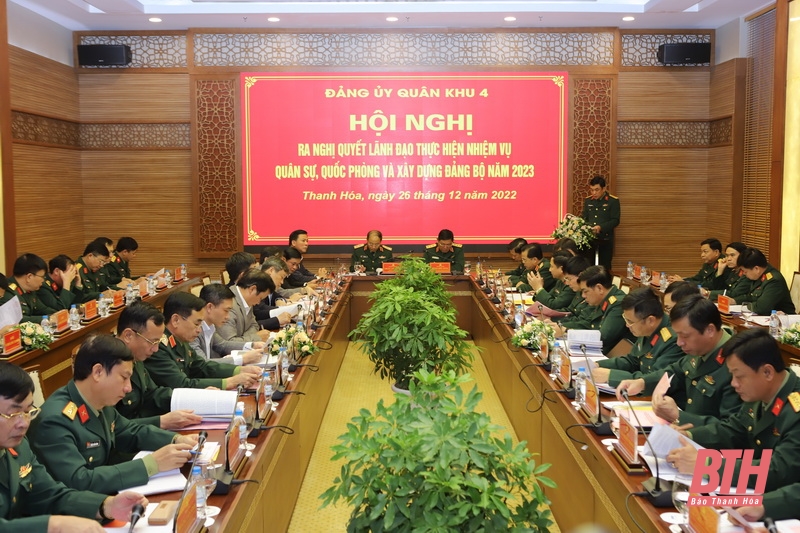 Đảng ủy Quân khu 4 ra Nghị quyết lãnh đạo thực hiện nhiệm vụ năm 2023