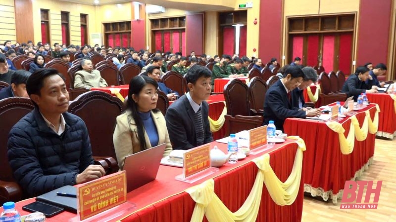 Huyện ủy Vĩnh Lộc tổ chức hội nghị nghiên cứu, học tập, quán triệt, tuyên truyền Nghị quyết Trung ương 6, khóa XIII