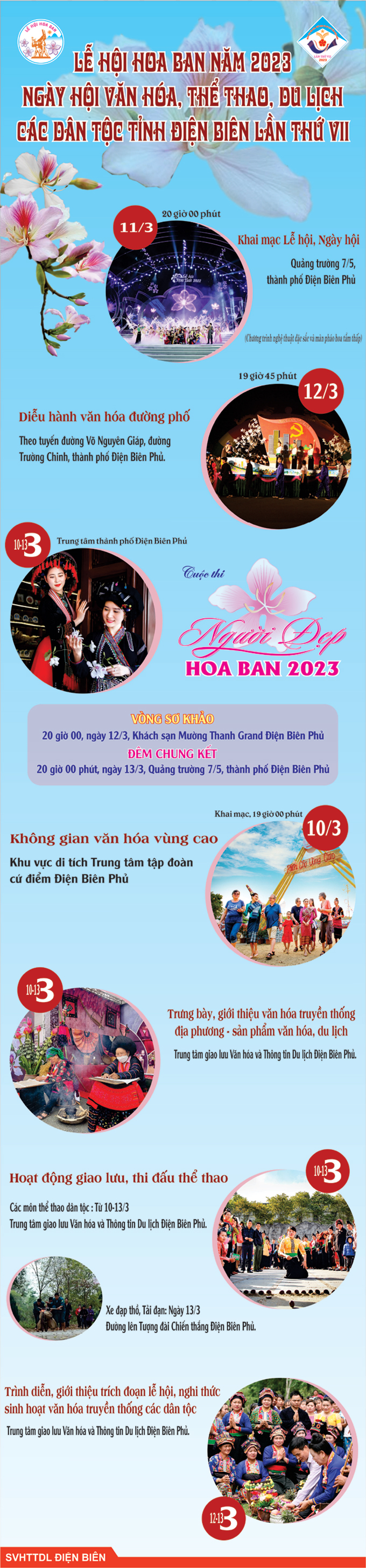 Lễ hội Hoa Ban năm 2023 và Ngày hội Văn hóa, Thể thao, Du lịch các dân tộc tỉnh Điện Biên lần thứ VII
