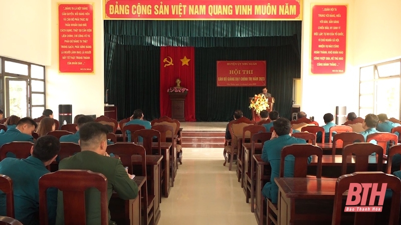 Huyện Như Xuân tổ chức Hội thi cán bộ giảng dạy chính trị năm 2023