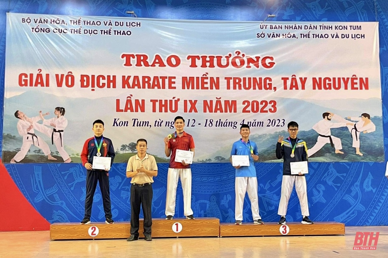 Karate Thanh Hoá khởi đầu năm 2023 ấn tượng tại Giải Vô địch Karate Miền Trung - Tây Nguyên