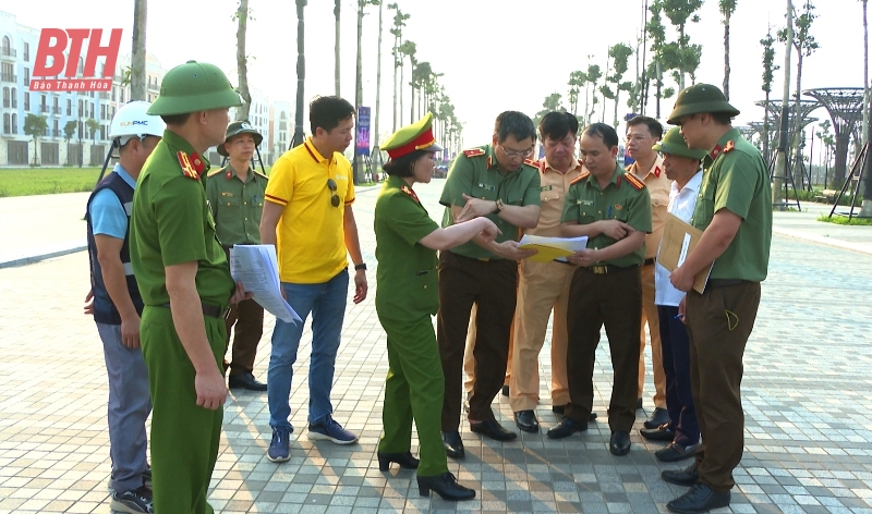 Giám đốc Công an tỉnh kiểm tra công tác bảo đảm ANTT tại TP Sầm Sơn