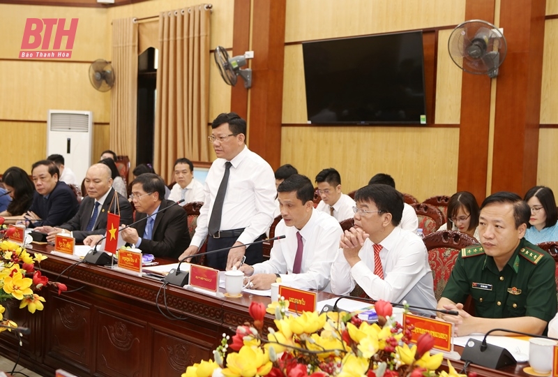 Đoàn cán bộ cấp cao Bộ Nội vụ nước CHDCND Lào thăm và làm việc tại tỉnh Thanh Hóa