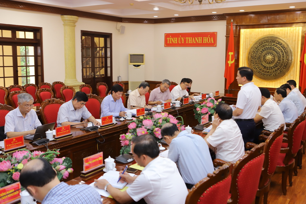 Hội đồng lý luận Trung ương làm việc tại tỉnh Thanh Hóa về tình hình thực hiện Nghị quyết Đại hội XIII của Đảng, Nghị quyết Đại hội Đảng bộ tỉnh lần thứ XIX