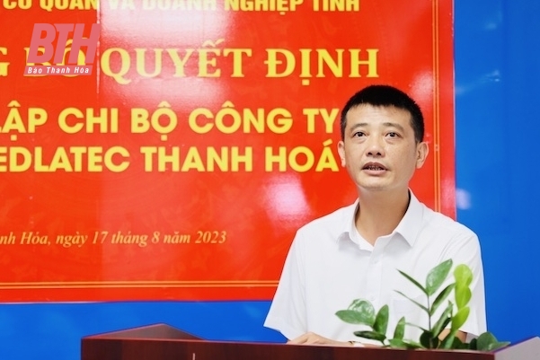 Thành lập Chi bộ Công ty TNHH MEDLATEC Thanh Hoá