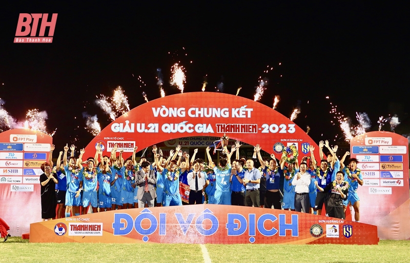 Trên sân Thanh Hóa, U21 PVF-CAND vô địch Giải U21 Quốc gia - Thanh Niên năm 2023