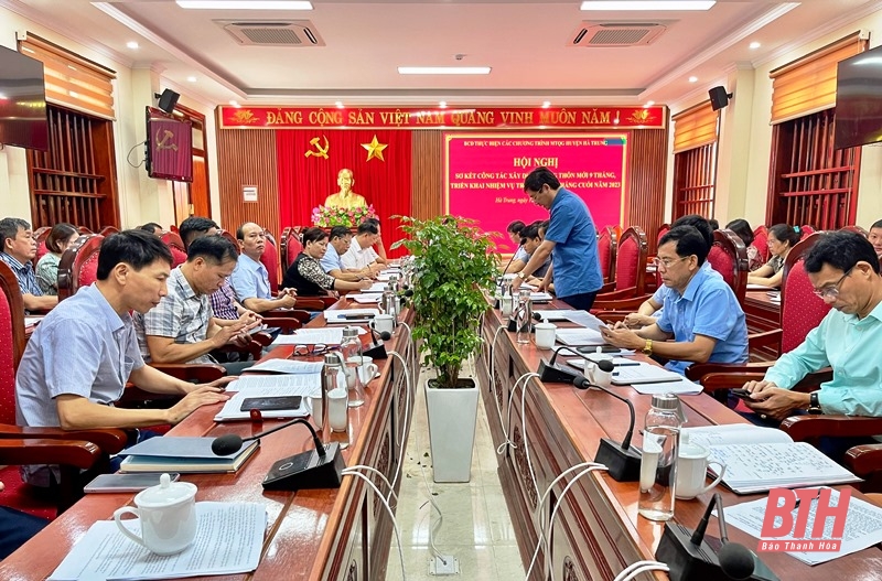 Hà Trung phấn đấu năm 2023 hoàn thành huyện nông thôn mới