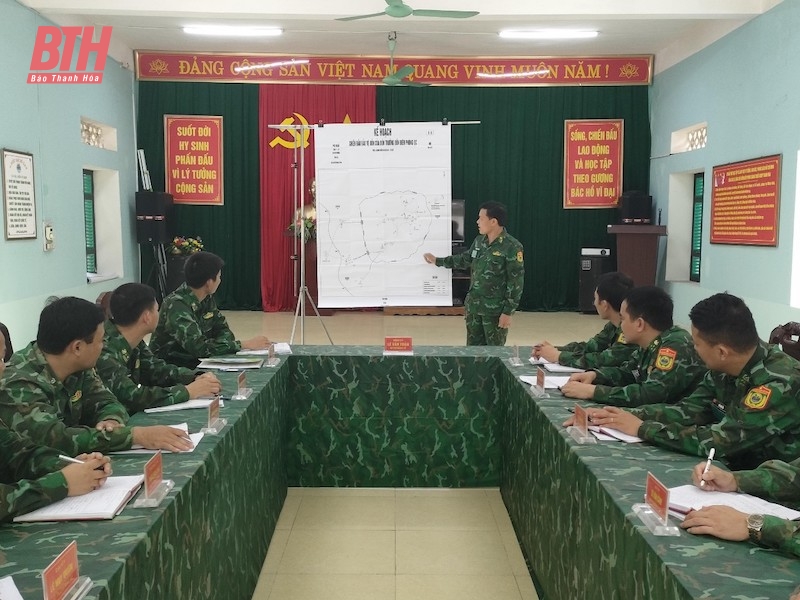 Đồn Biên phòng Quang Chiểu diễn tập chiến thuật đồn Biên phòng