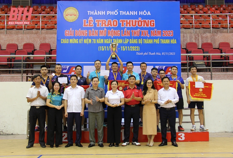 Giải bóng bàn TP Thanh Hoá mở rộng 2023 thành công tốt đẹp