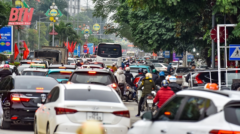 TP Thanh Hóa: Đường phố đông đúc những ngày giáp tết