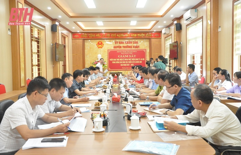Giám sát Chương trình mục tiêu quốc gia phát triển kinh tế - xã hội tại huyện Thường Xuân