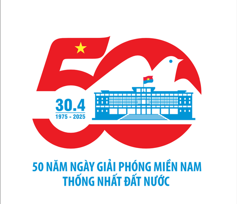 Công bố biểu trưng (logo) tuyên truyền Kỷ niệm 50 năm Ngày Giải phóng miền Nam thống nhất đất nước- Ảnh 1. Công bố biểu trưng (logo) tuyên truyền Kỷ niệm 50 năm Ngày Giải phóng miền Nam thống nhất đất nước
