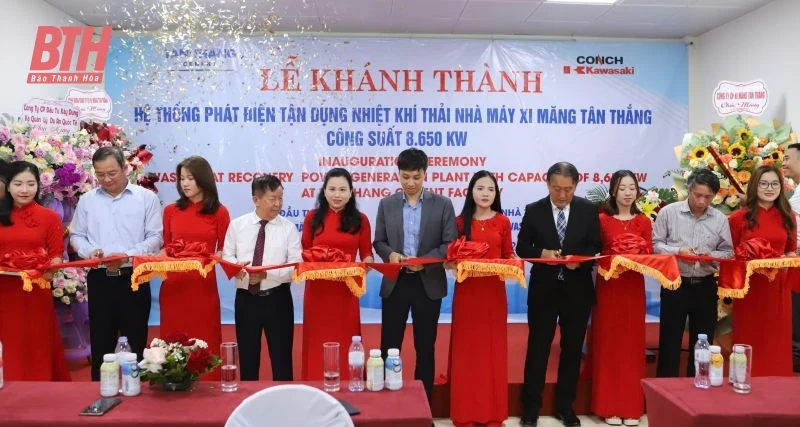 Khánh thành hệ thống phát điện từ nhiệt khí thải Nhà máy xi măng Tân Thắng