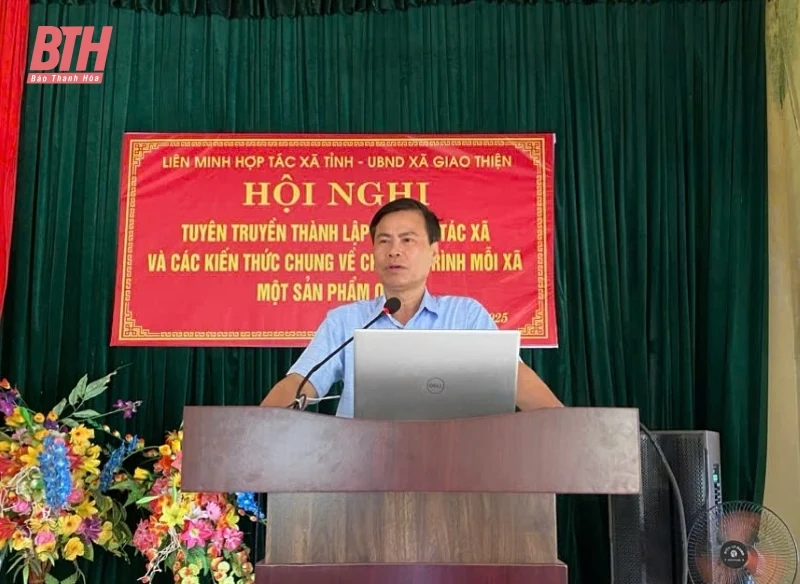 Tuyên truyền về thành lập HTX và Chương trình OCOP cho hơn 100 học viên xã Giao Thiện