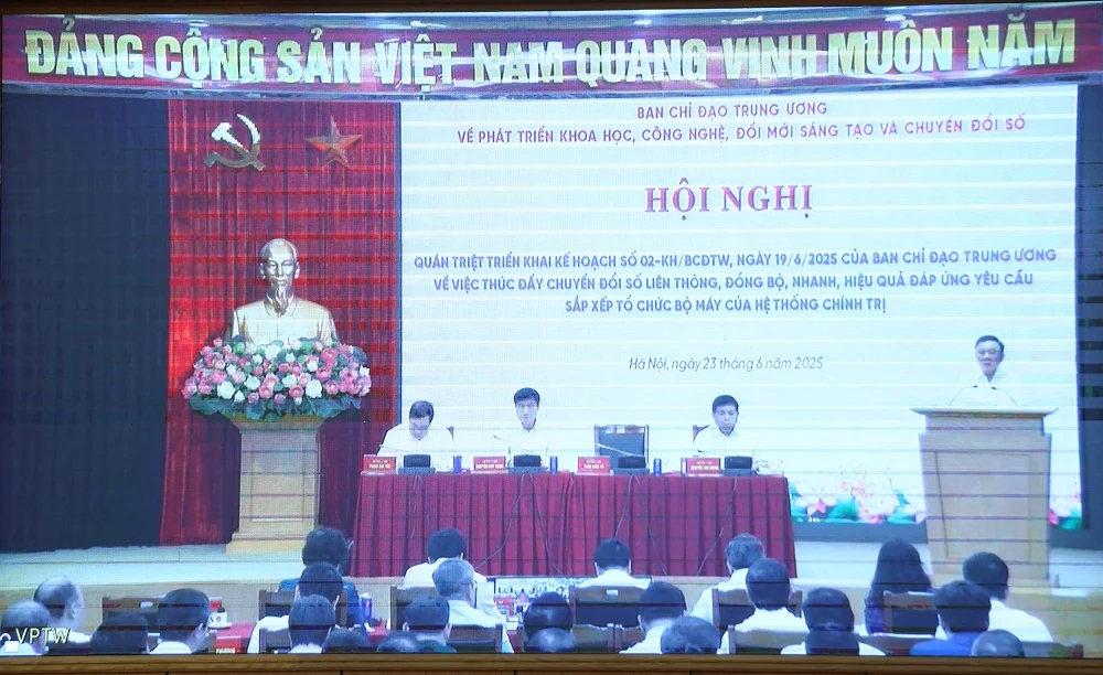 Quán triệt, triển khai kế hoạch thúc đẩy chuyển đổi số liên thông đáp ứng yêu cầu sắp xếp tổ chức bộ máy của hệ thống chính trị