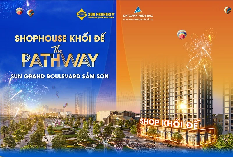 “Át chủ bài” trong danh mục đầu tư 2025 - Shophouse khối đế Sun The Pathway Sầm Sơn