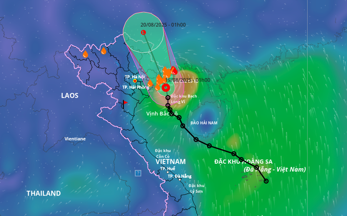 Áp thấp nhiệt đới đi vào đất liền, Thanh Hóa có mưa to nhiều nơi
