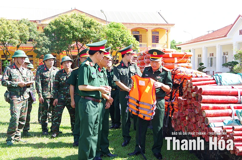 Bộ CHQS tỉnh Thanh Hóa chủ động ứng phó bão số 9