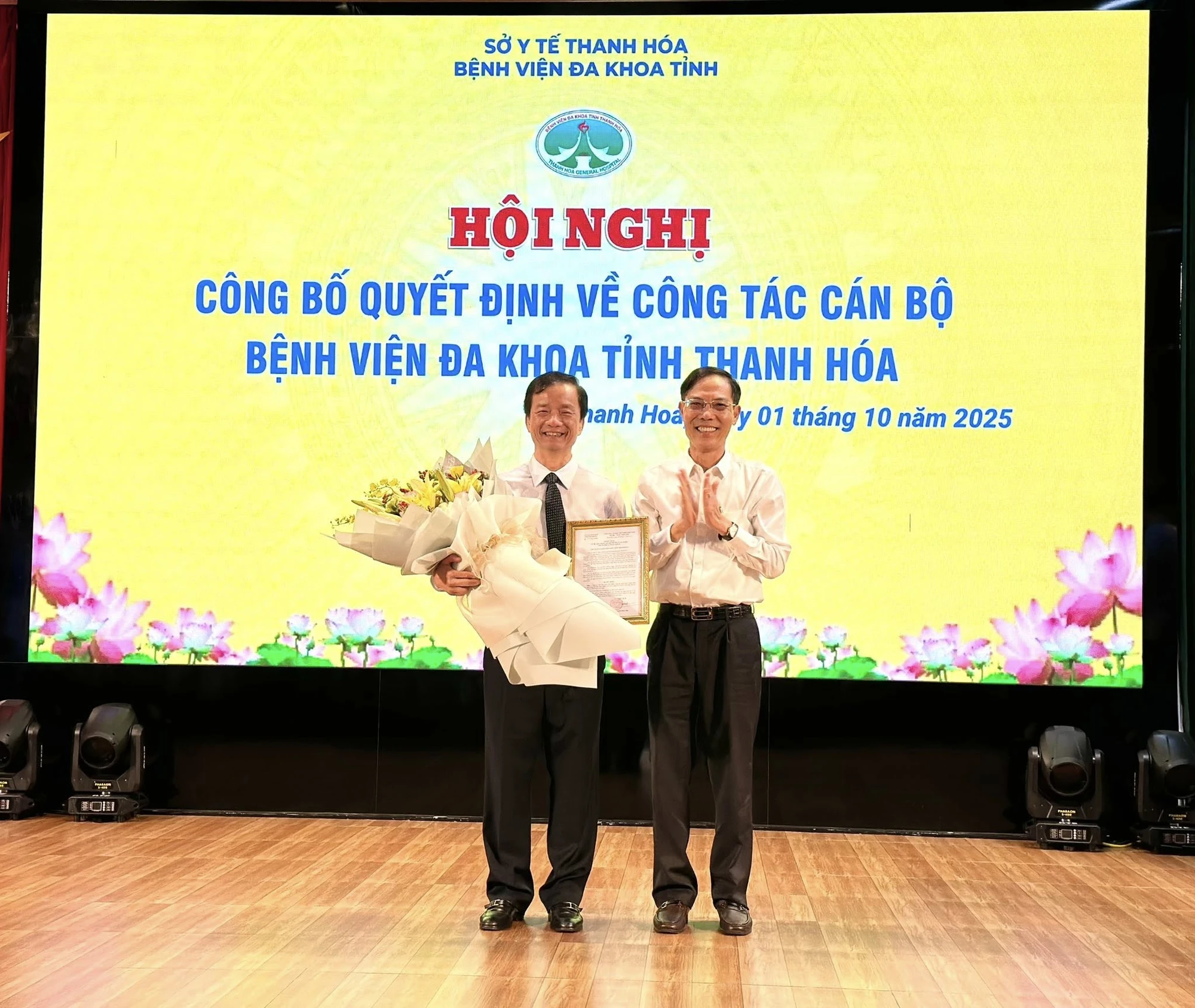 Công bố quyết định bổ nhiệm Giám đốc Bệnh viện Đa khoa tỉnh Thanh Hóa