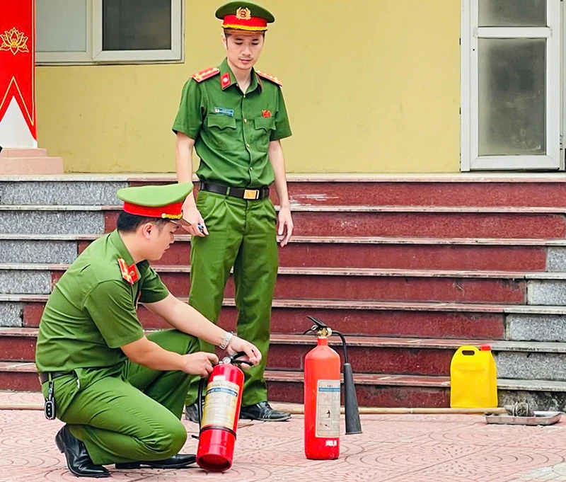 Xã Thanh Quân: Tập huấn công tác phòng cháy chữa cháy và cứu nạn, cứu hộ