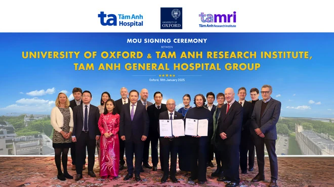 Viện Nghiên cứu Tâm Anh ký hợp tác y tế chuyên sâu với Đại học Oxford
