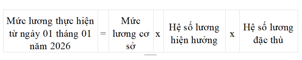 Dự kiến các mức hệ số lương đặc thù đối với giáo viên, giảng viên