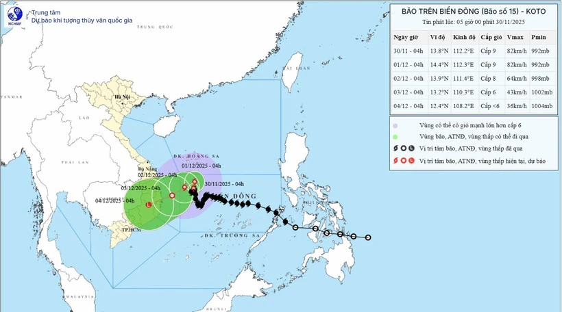 Bão số 15 đổi hướng gây gió mạnh, di chuyển chậm, Bắc Bộ tiếp tục rét đậm