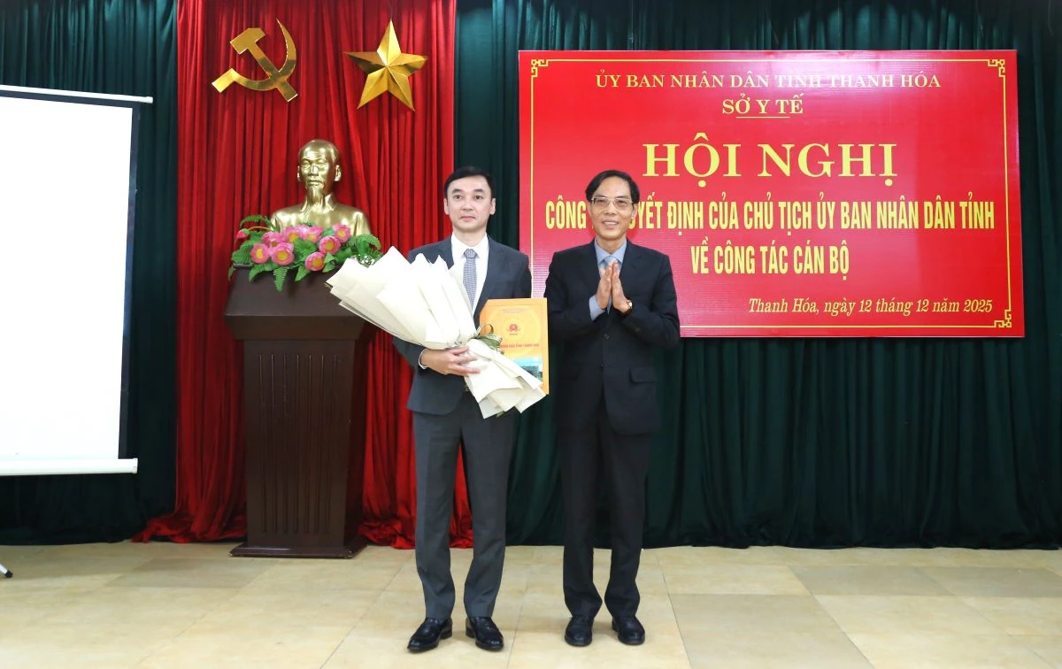 Đồng chí Lê Anh Hiếu giữ chức Phó Giám đốc Sở Y tế Thanh Hóa