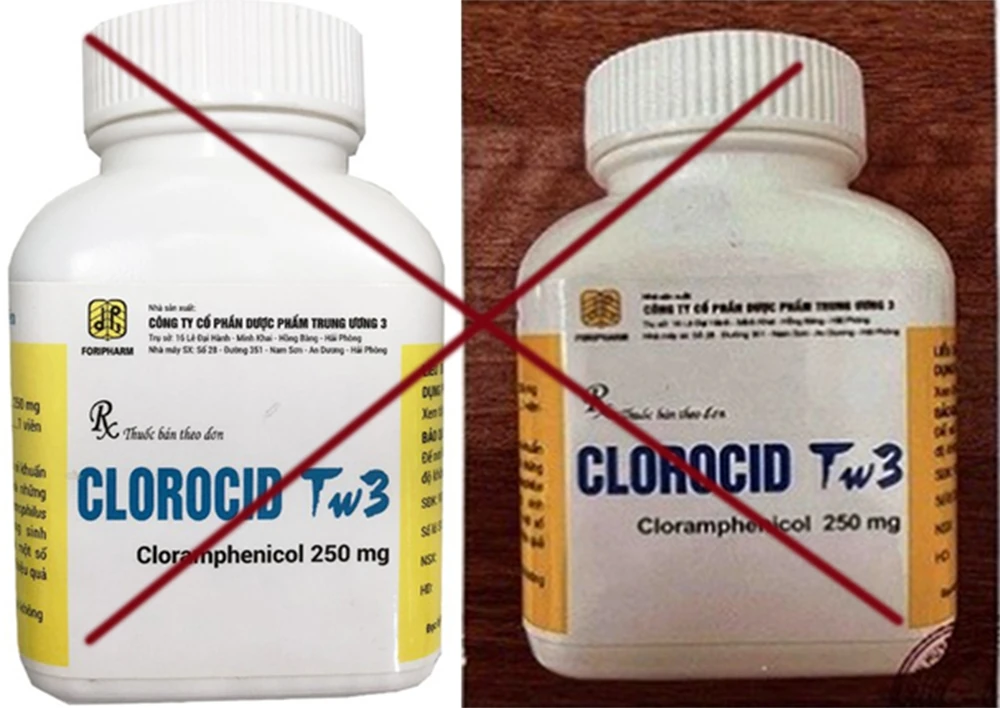 Không kinh doanh, sử dụng thuốc Clorocid TW3 giả mạo