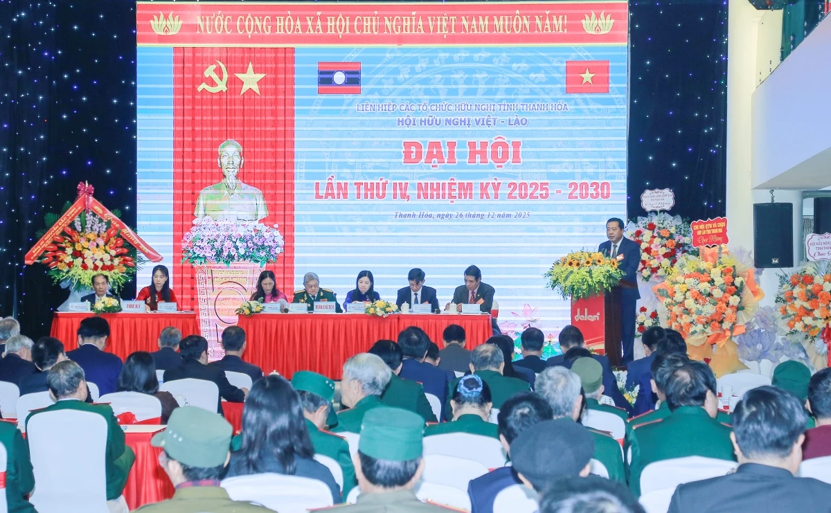 Đại hội Hội hữu nghị Việt - Lào tỉnh Thanh Hóa lần thứ IV, nhiệm kỳ 2025-2030