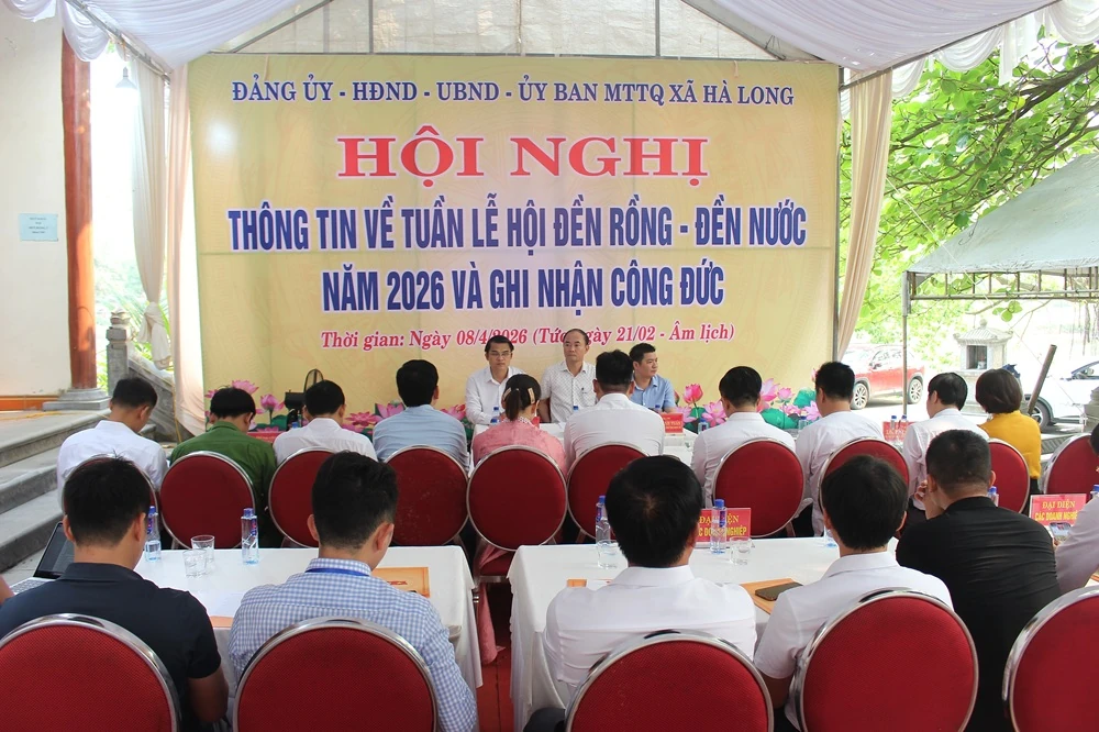 Xã Hà Long thông tin về Tuần lễ hội đền Rồng - đền Nước năm 2026