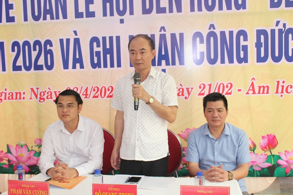 Xã Hà Long thông tin về Tuần lễ hội đền Rồng - đền Nước năm 2026