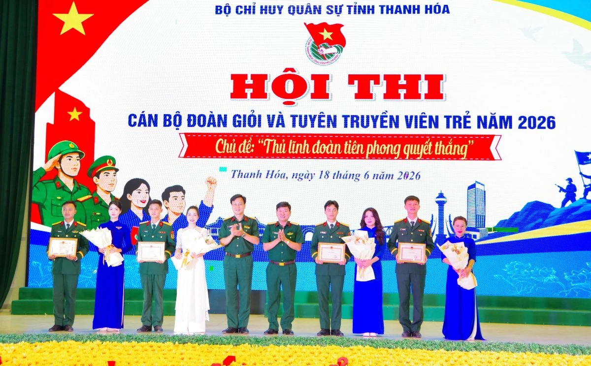 Bộ Chỉ huy Quân sự tỉnh tổ chức hội thi cán bộ đoàn giỏi và tuyên truyền viên trẻ năm 2026