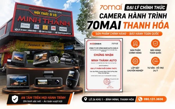 Minh Thành Auto ra mắt Camera 70Mai A210 và 70Mai A800SE SpeedEye
