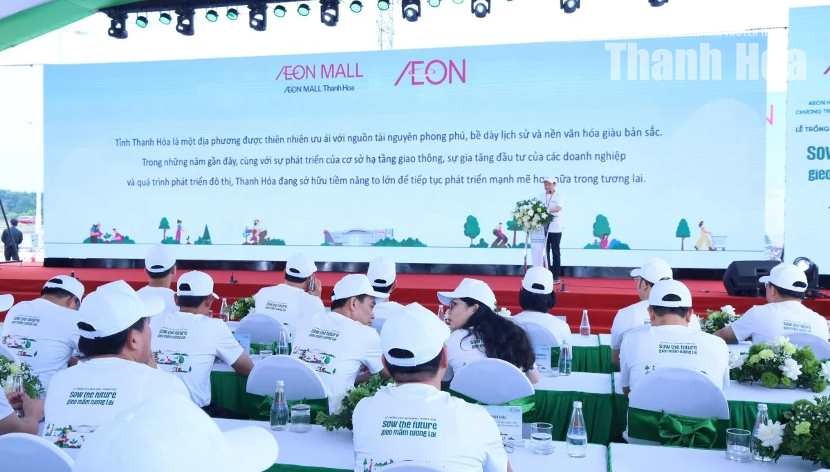 Trồng gần 5.000 cây xanh tại Trung tâm thương mại AEON MALL Thanh Hóa