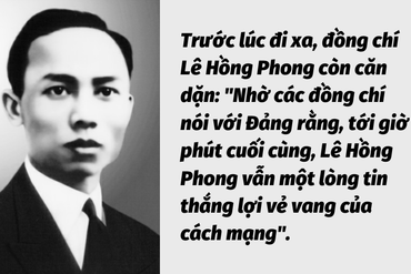 Đồng chí Lê Hồng Phong