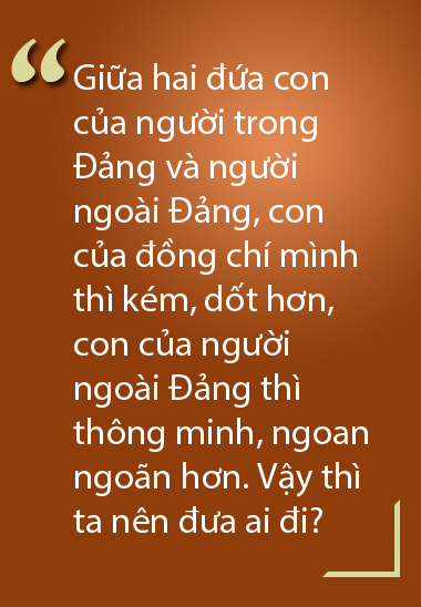 Đảng cần cán bộ già cũng rất cần nhiều cán bộ trẻ