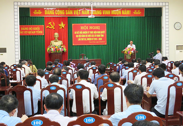 Cán bộ, đảng viên Đảng bộ Khối các cơ quan tỉnh tiên phong, gương mẫu