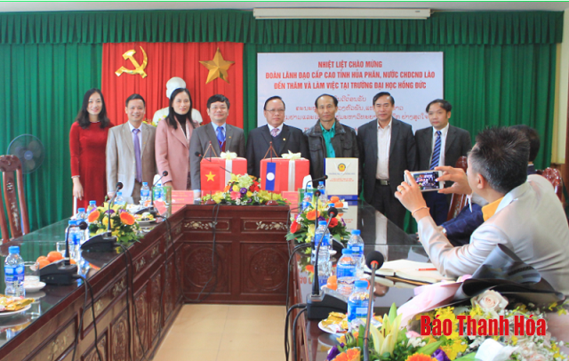 Đoàn công tác tỉnh Hủa Phăn (nước CH DCND Lào) thăm và chúc tết tại tỉnh Thanh Hóa