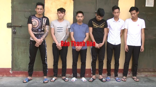 Công an huyện Thọ Xuân khởi tố, bắt tạm giam 6 đối tượng tổ chức sử dụng trái phép chất ma túy