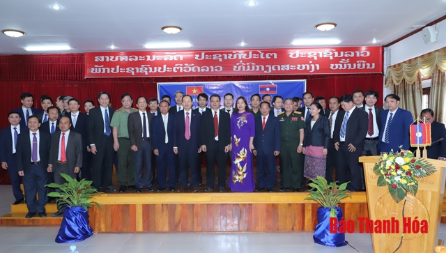 Ký kết biên bản thỏa thuận hợp tác kinh tế - xã hội, quốc phòng- an ninh năm 2019 giữa hai tỉnh Thanh Hóa – Hủa Phăn