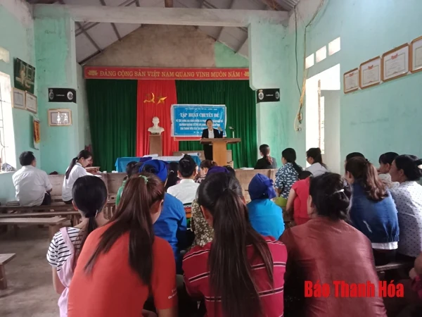 Nâng cao nhận thức pháp luật cho hội viên phụ nữ Bá Thước