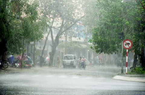 Thời tiết ngày 9-5: Thanh Hóa tiếp tục có mưa dông