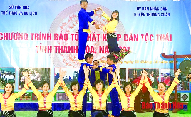 Huyện Thường Xuân bảo tồn giá trị văn hóa truyền thống dân tộc Thái, gắn với phát triển du lịch