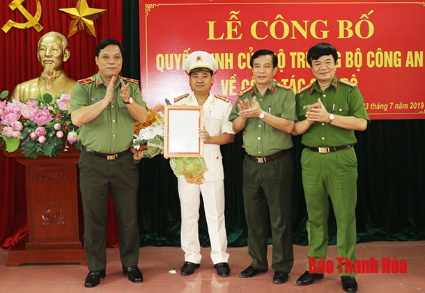 Công bố Quyết định bổ nhiệm trưởng Công an TP.Thanh Hóa