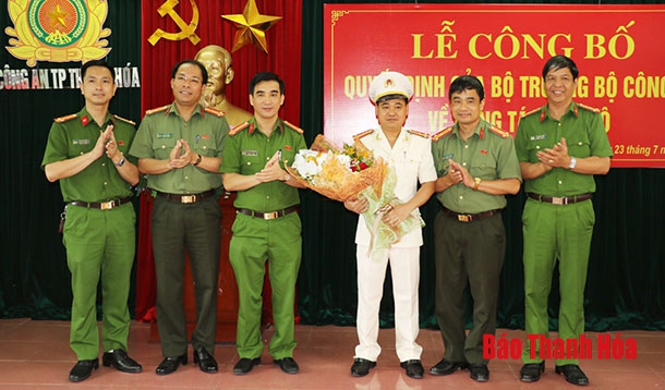 Công bố Quyết định bổ nhiệm trưởng Công an TP.Thanh Hóa